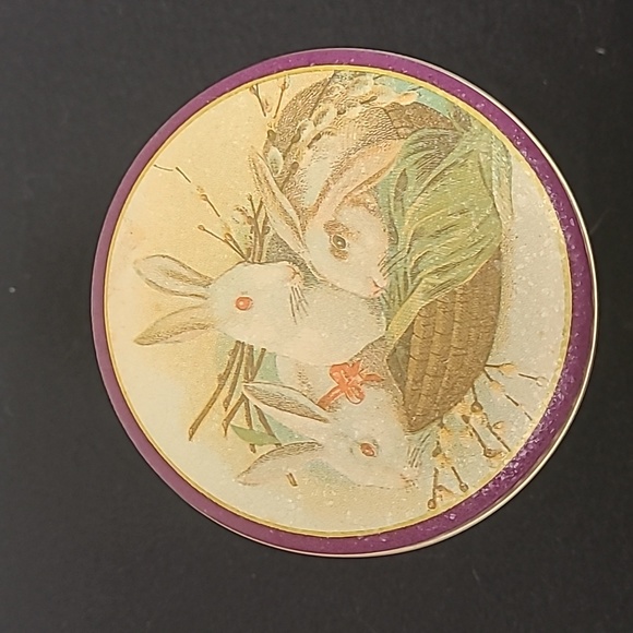 Vintage 1984 Chein Ind. Bristol Ware Easter Rabbit Tin Box - Picture 2 of 6